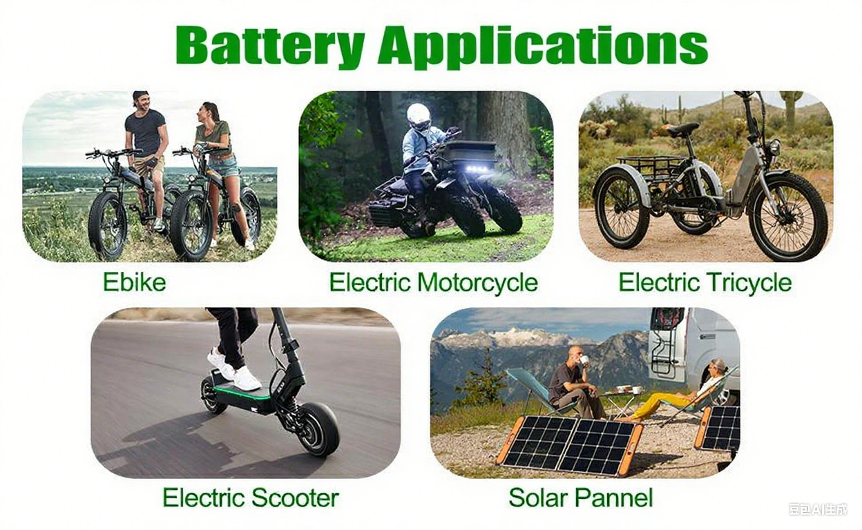 36V 48V 52V 12AH/20AH/30AH Battery for 200W-2000W Ebike Electric Bicycle Bike