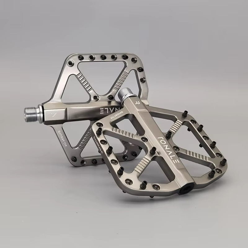 MTB Bike Pedals Brown CNC Aluminum Alloy Polished 3 Bearings Pedal Road Mountain