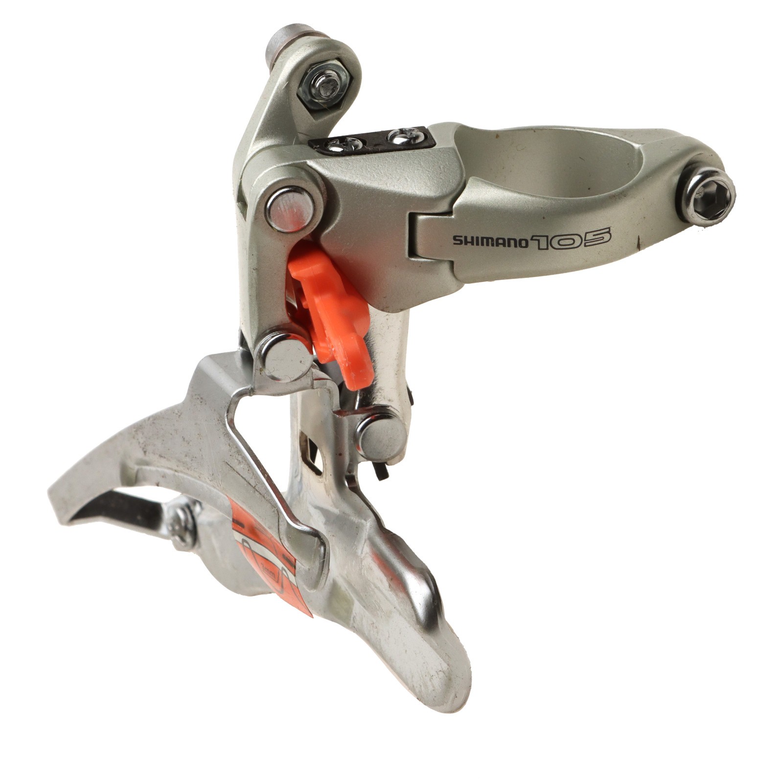 Shimano 105 SC FD-1057 Front Derailleur 3x8s Clamp-On 28.6mm Silver NOS