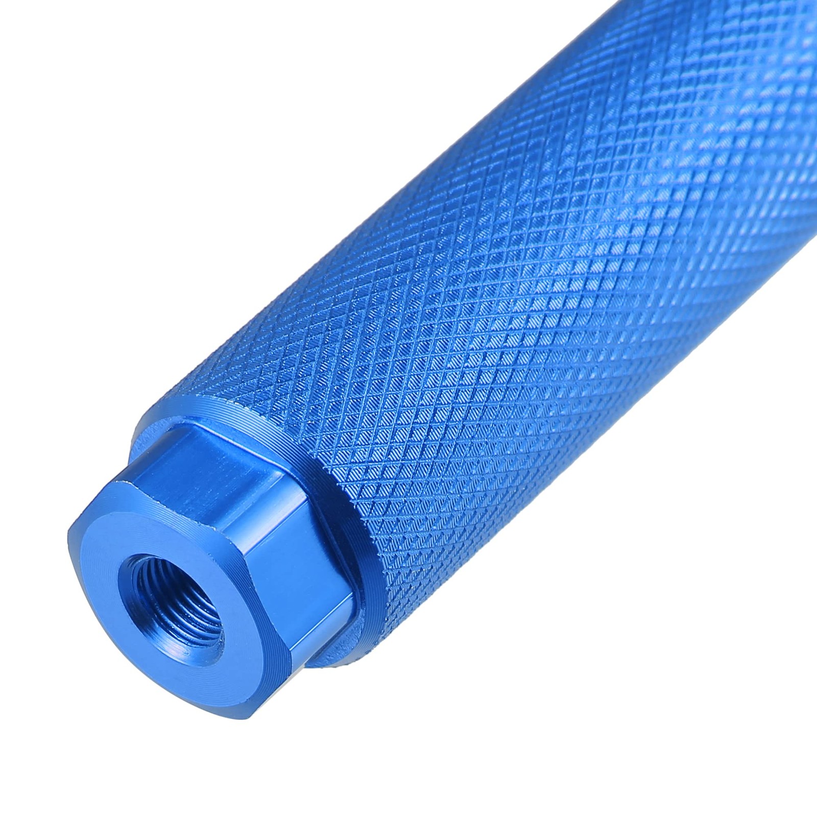 X AUTOHAUX Pair Aluminum Alloy Rear Foot Pegs Footrests Universal Blue for BMX M