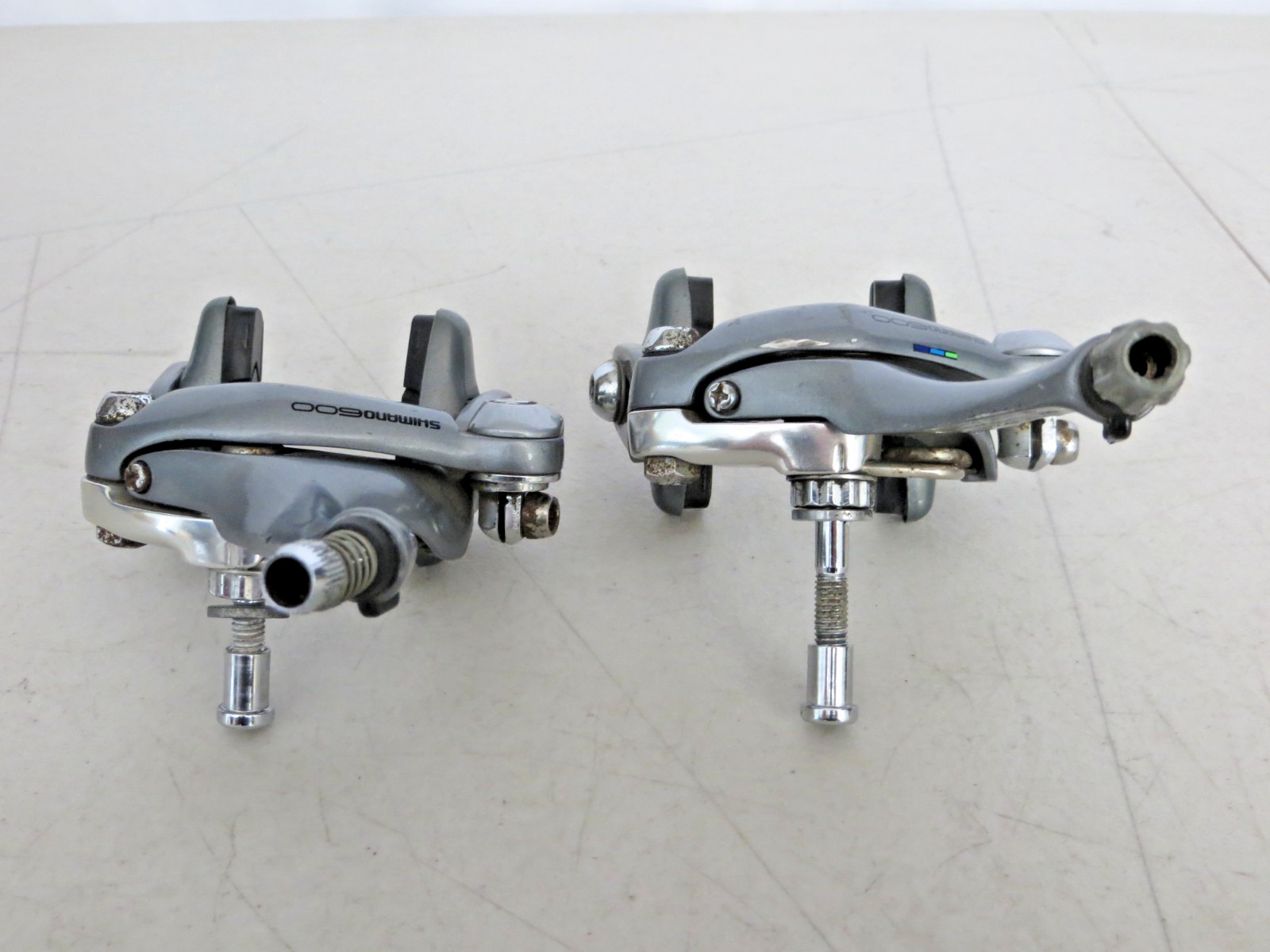 Shimano 600 Tricolor Road Bike Brake Calipers Front + Rear Set BR-6403 Japan
