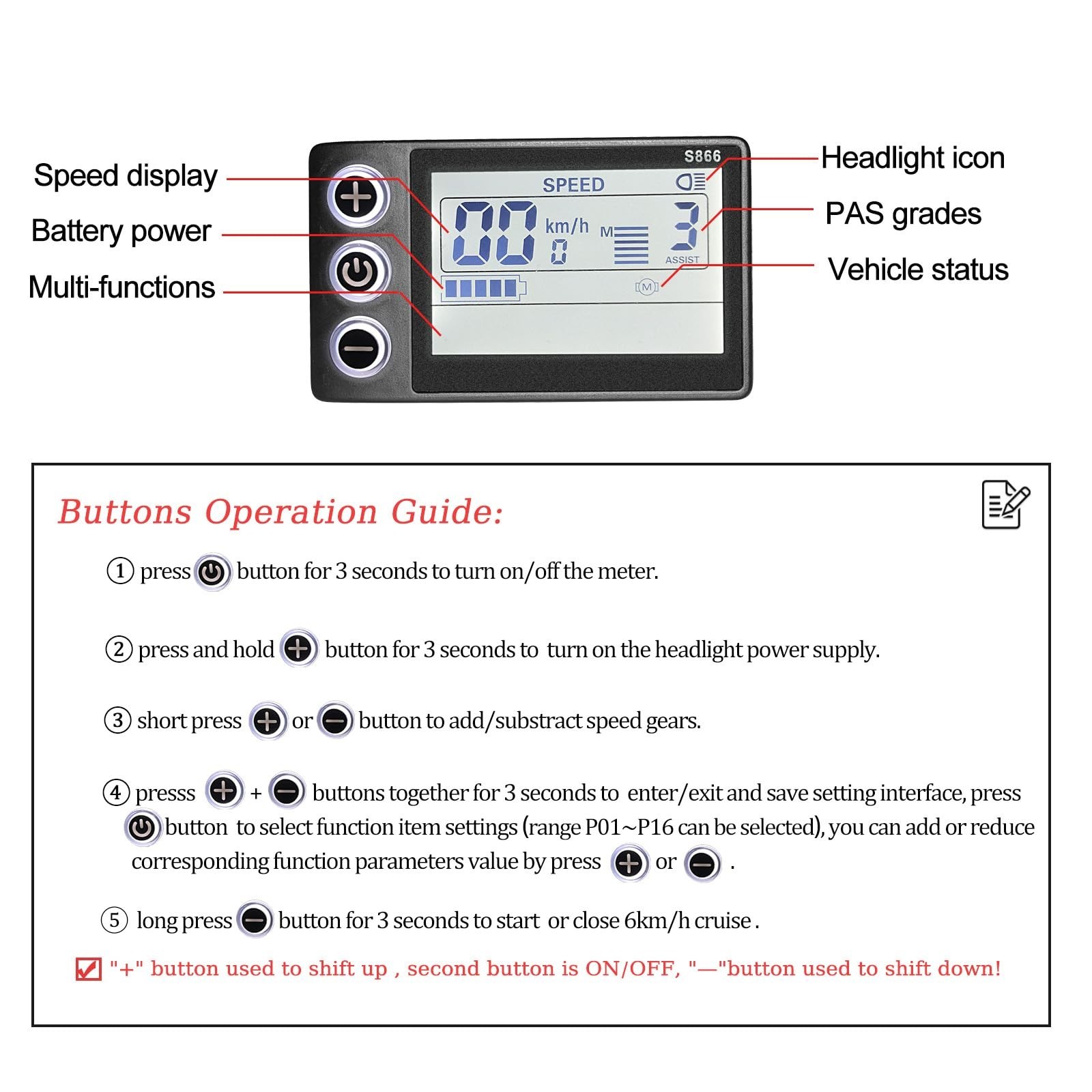 500W 25A Ebike Controller Kit – 24V 36V 48V Brushless Motor & LCD Display Panel