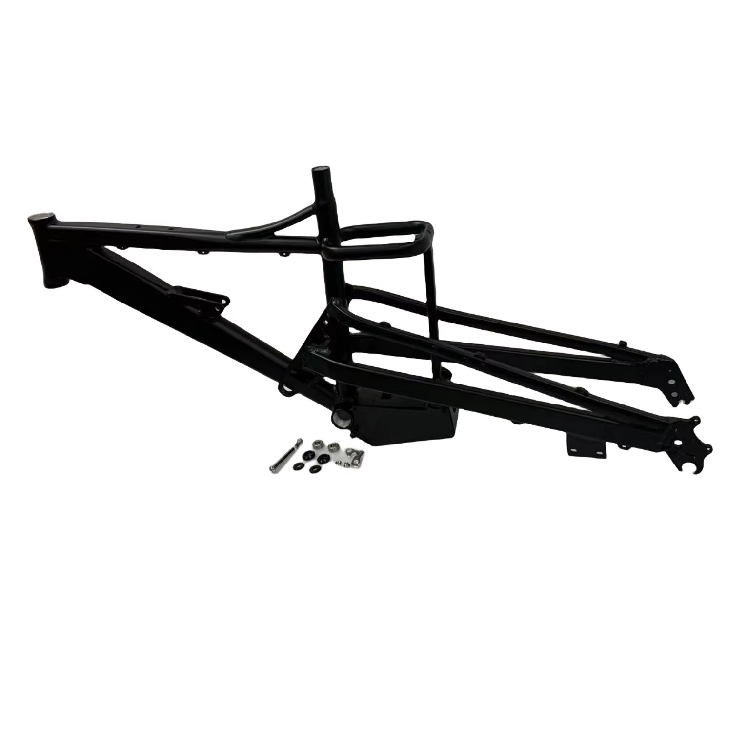 eBike Mustang Frame Aluminium Dual Suspension for 26×4.0″ Fat Wheel 175mm