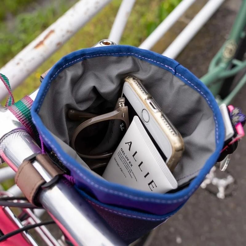BLUE LUG Stem Pouch Lavender Turquoise Tandem Bike Drink Holder Japan NEW