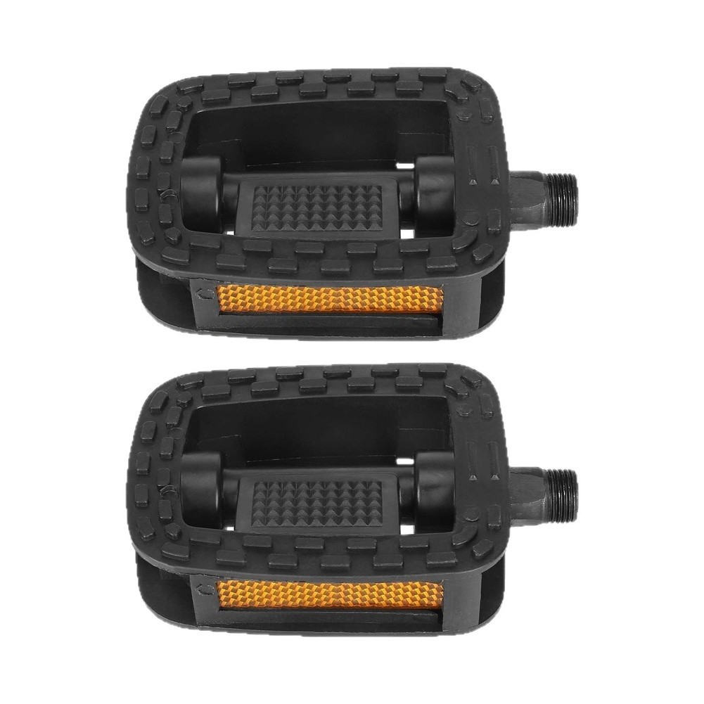 Aluminum Alloy Bike Pedals with Plastic Non Slip Tread for City Commute