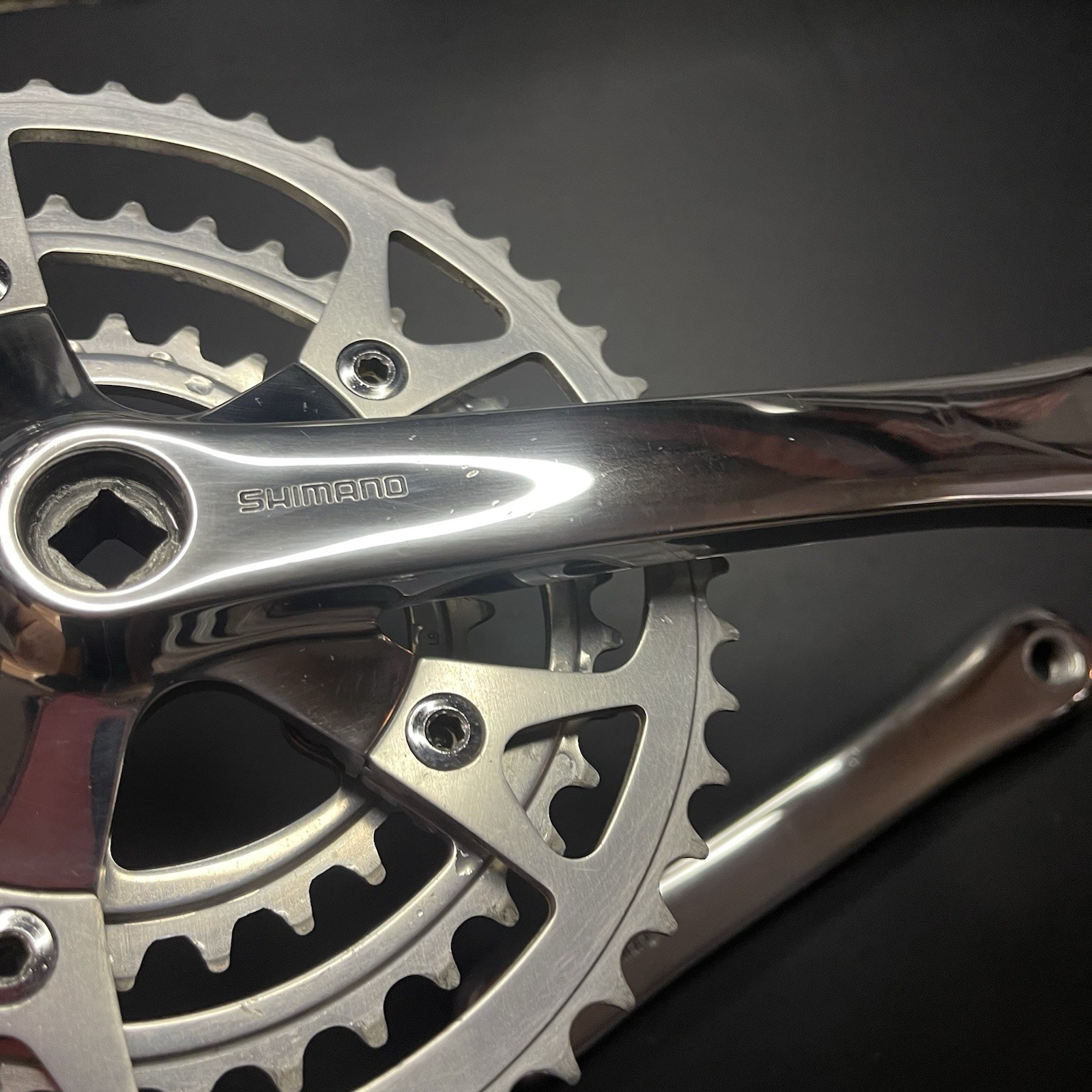 1989 Shimano XT FC-M730 180mm Triple Crankset