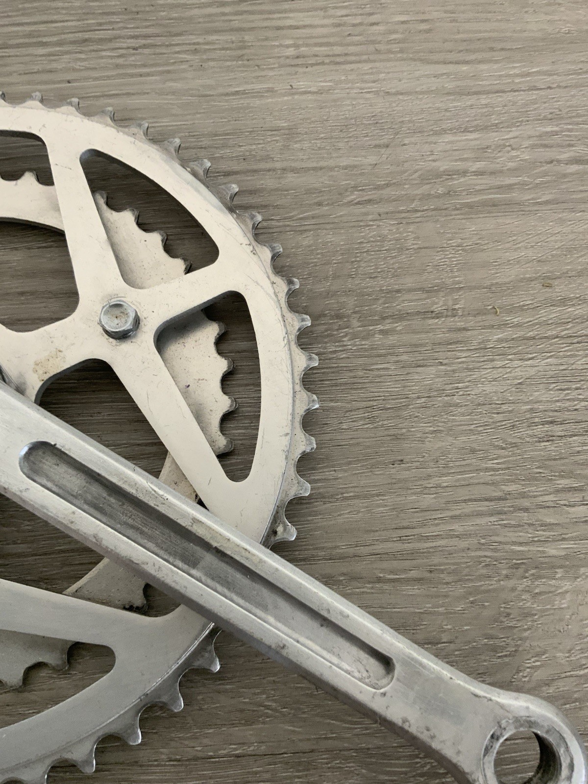 SUGINO MAXY CRANK SPIDER WITH RINGS 171 MM DOUBLE 5,6,7 SPEED SQUARE TAPER 9/16