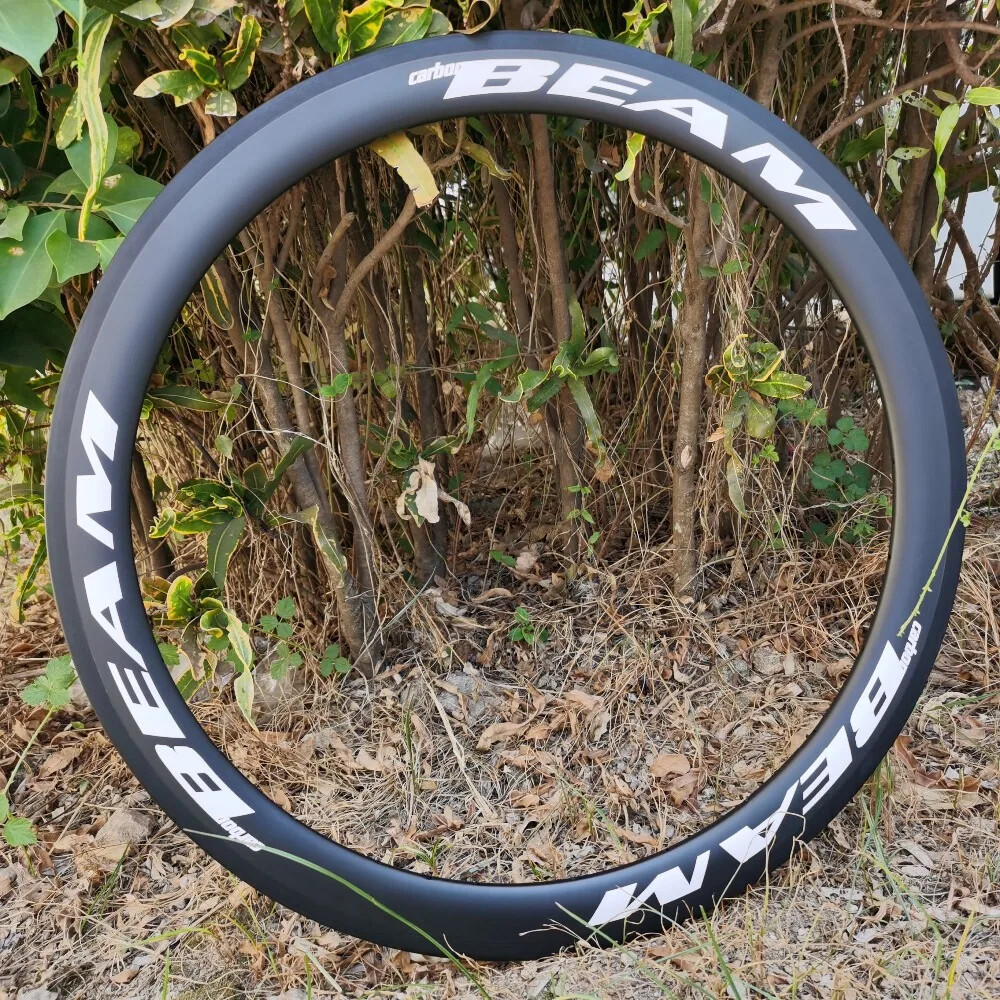 700C Tubeless Disc Brake Carbon Cyclocross Road Bicycle Rims Matte/Glossy Finish