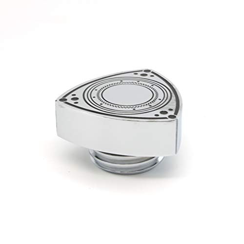 Aluminum Rotor Oil Cap – Chrome/Black – 12A 13B 20B – 55mm wide