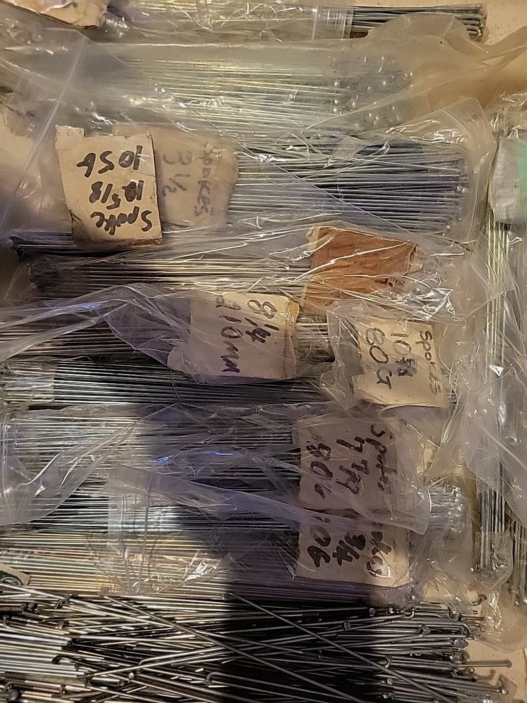 Lot Of Bike Spokes 23lbs Random Name Brands & Sizes Wheel Smith