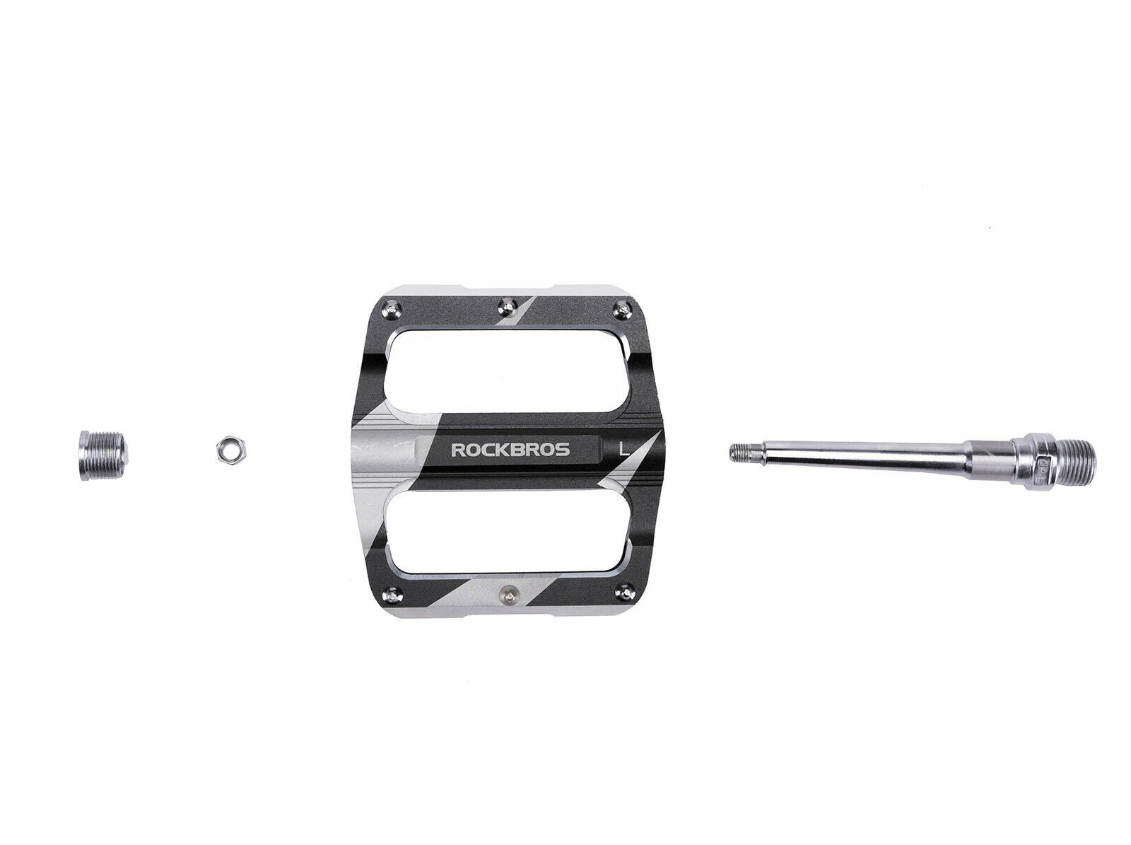 ROCKBROS Bicycle Pedals Alu 9/16″ Non-Slip Sealed Bearing Cycling Flat Pedals US