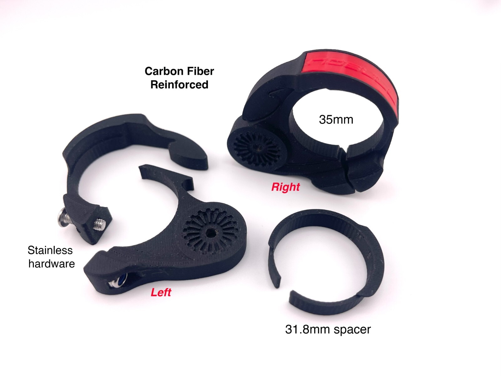CARBONFIBER BOSCH KIOX STEALTH DISPLAY HANDLEBAR MOUNT (Right or Left)