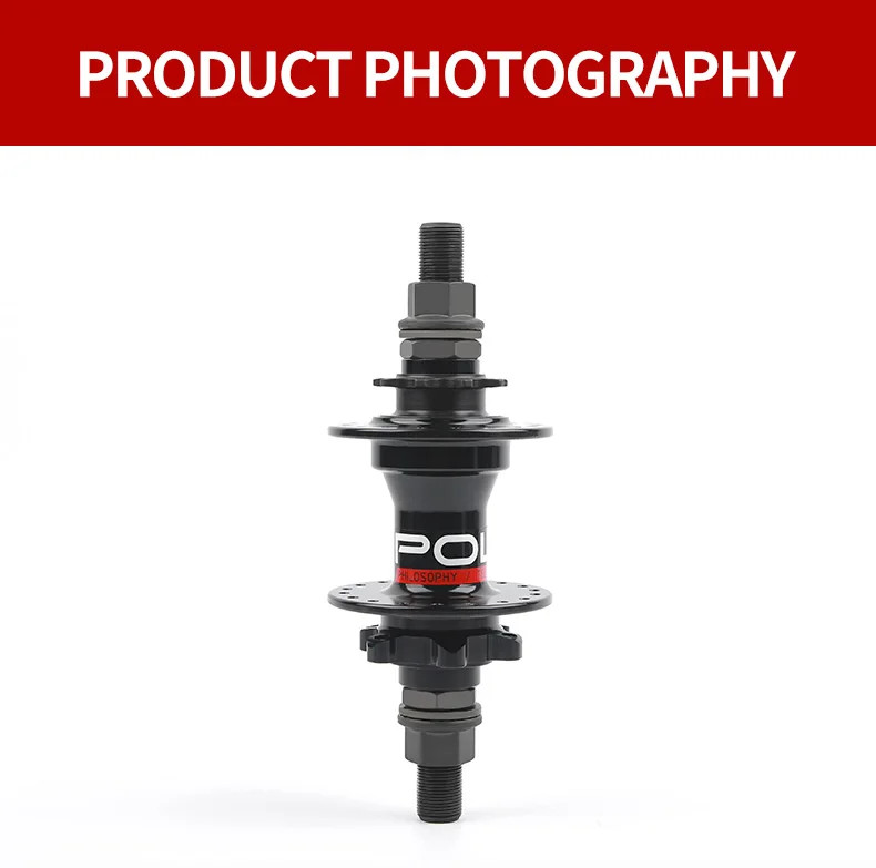 BMX Bicycle Hub 110x14mm 9T 3 Pawls 32holes Disc Brake Single Speed Rear Hub