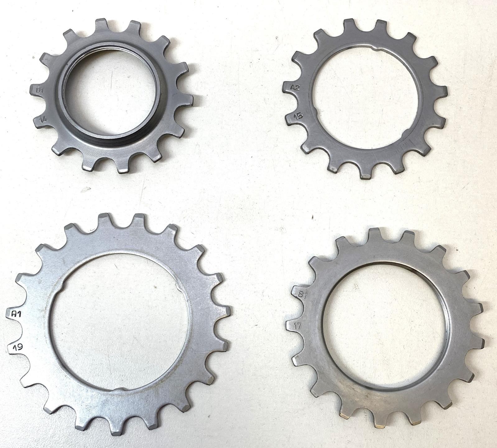 NOS vintage REGINA CX bicycle FREEWHEEL COGS 14 15 17 19
