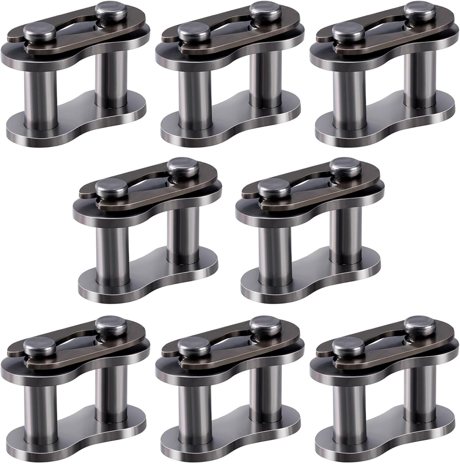 8Pcs Heavy-Duty Alloy Steel Chain Master Links for Mini Bikes, Go-Karts & More