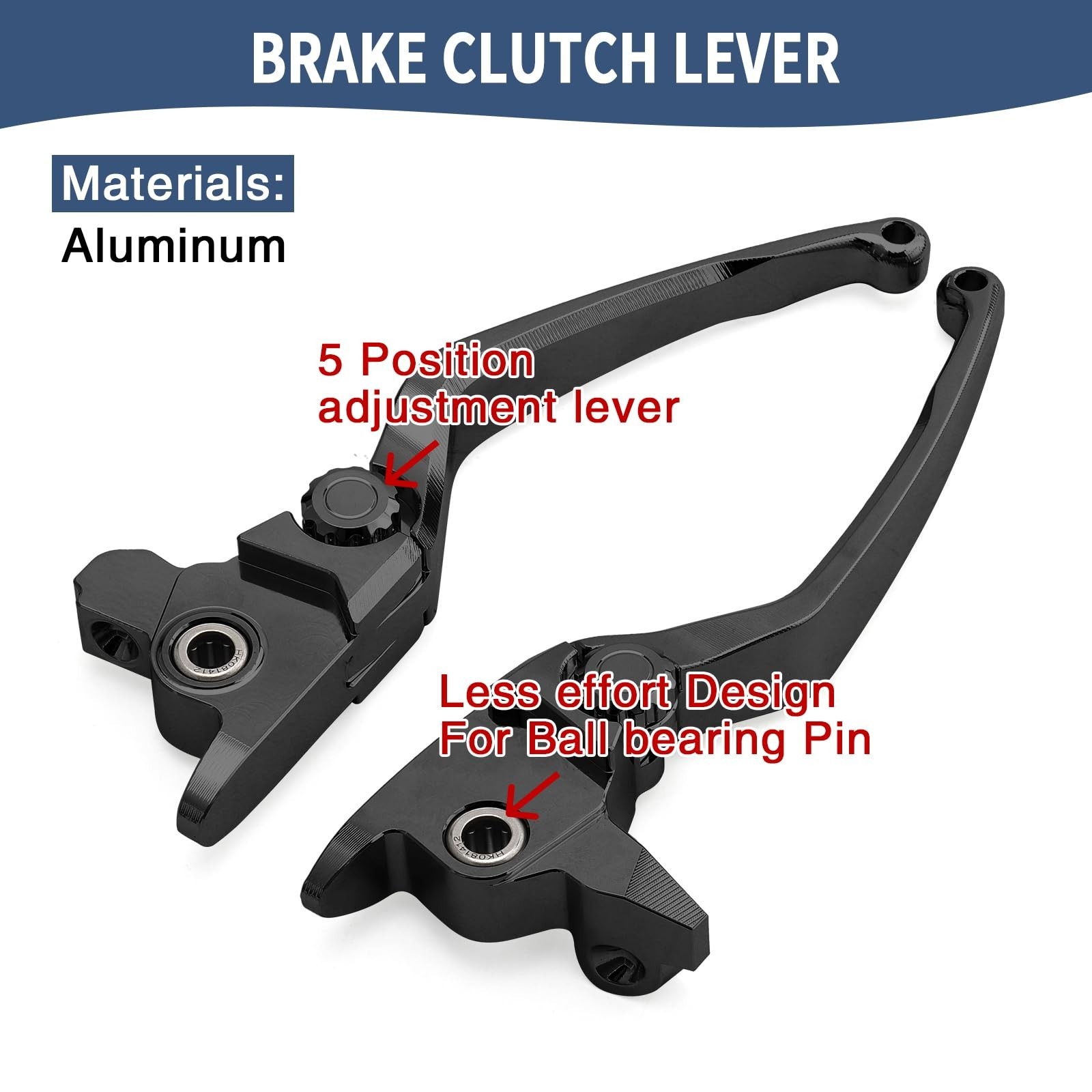 Motorcycle Levers Brake Clutch Handle Lever Adjustable Fit for Harley 2017-20…