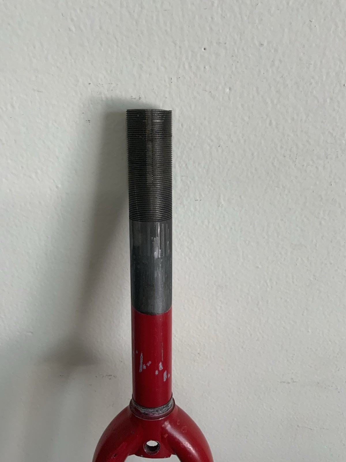BIANCHI FORK 700C ONE INCH THREADED 185 MM STEERER CHROMOLY 28.2 OUNCES