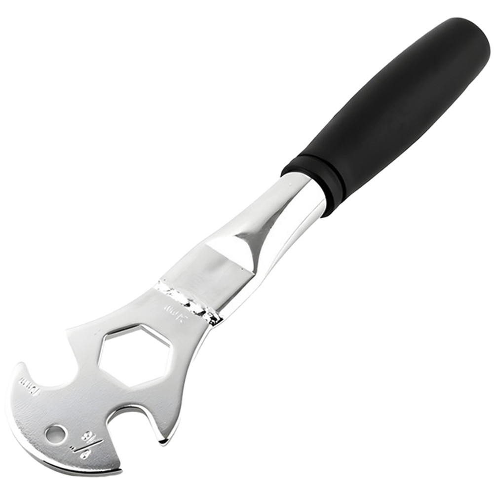 High Carbon Steel Bicycle Wrench 15mm Jaw 24mm Hex Socket Non Slip Grip
