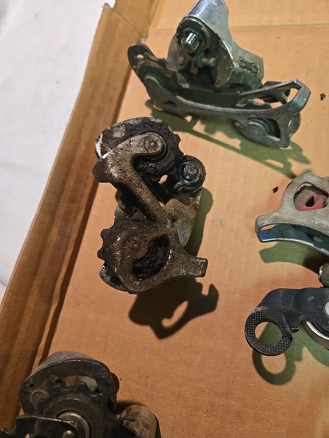 Lot Of 7 Various Rear Derailleurs For Parts Bike Bicycle