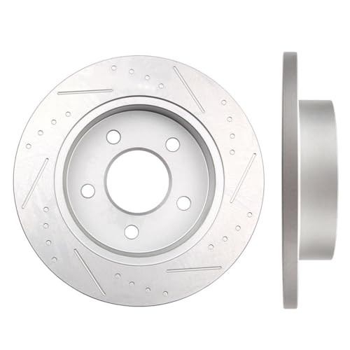 Disc Brake Rotors Kits 54017 Rear Solid Brake Rotors Fit For Ford For Mustang