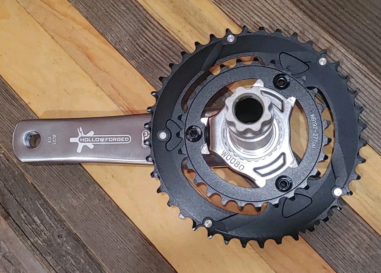 NOS FSA Afterburner Crankset 175 mm BB30 27/40T BCD 86 Hollow Forged Aluminum