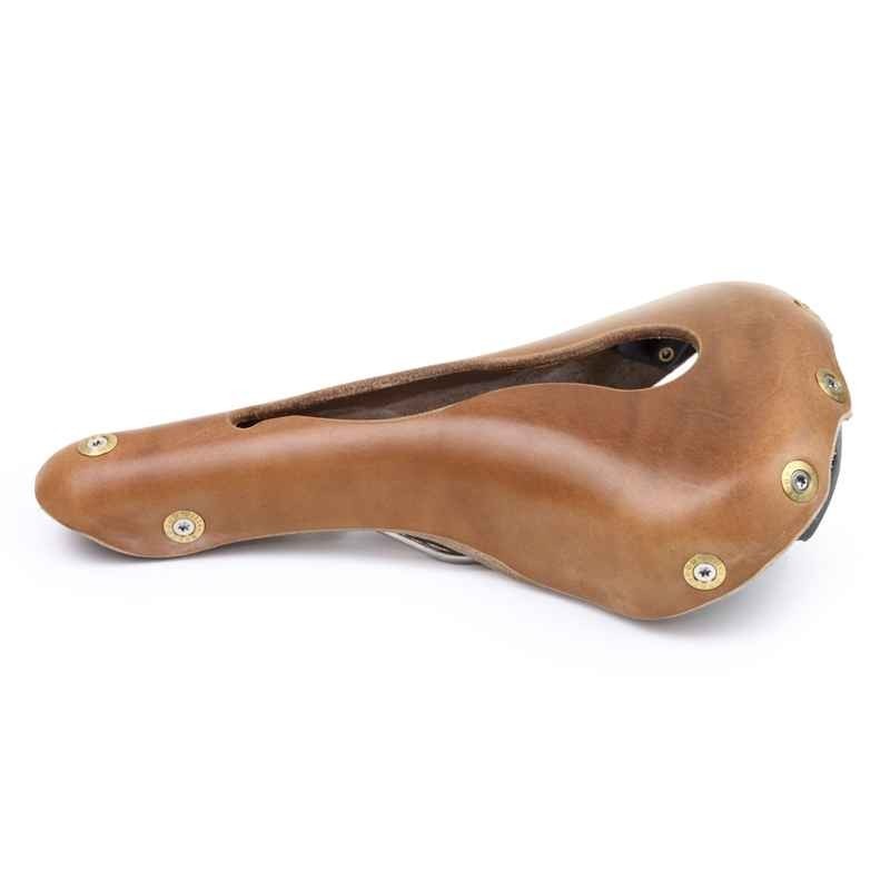 Gilles Berthoud aspin open leather saddle (natural)