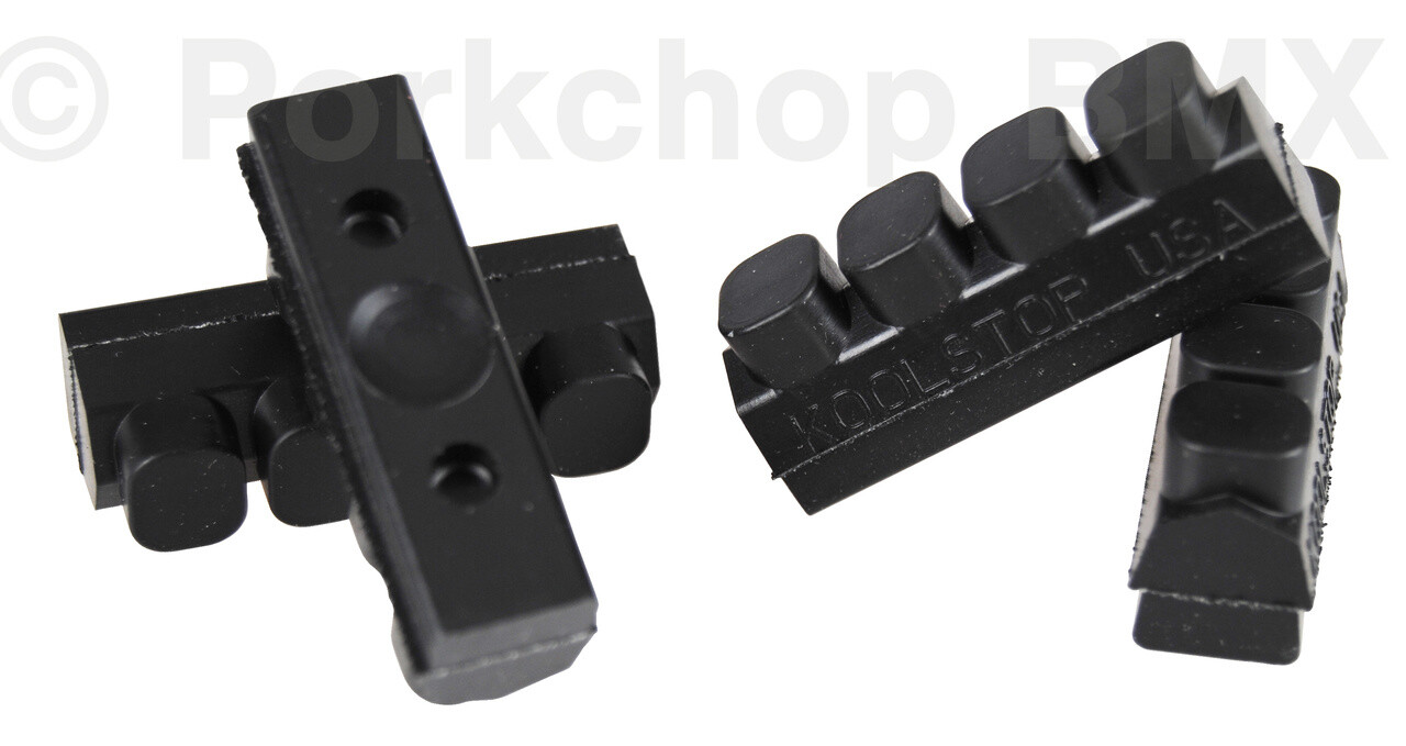 KOOL STOP Weinmann 4 Dot vintage bicycle brake pad refill insert BLACK