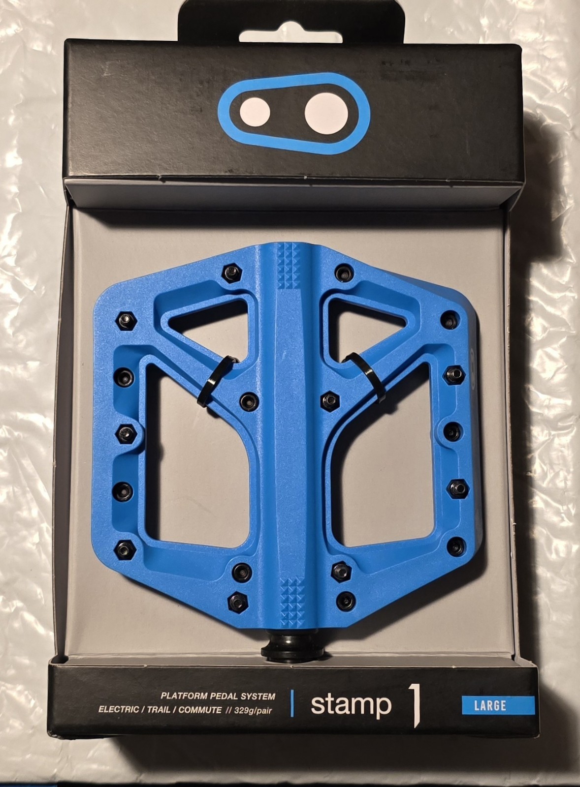 Crank Brothers Stamp 1 Pedals – Platform Composite 9/16 Blue Large