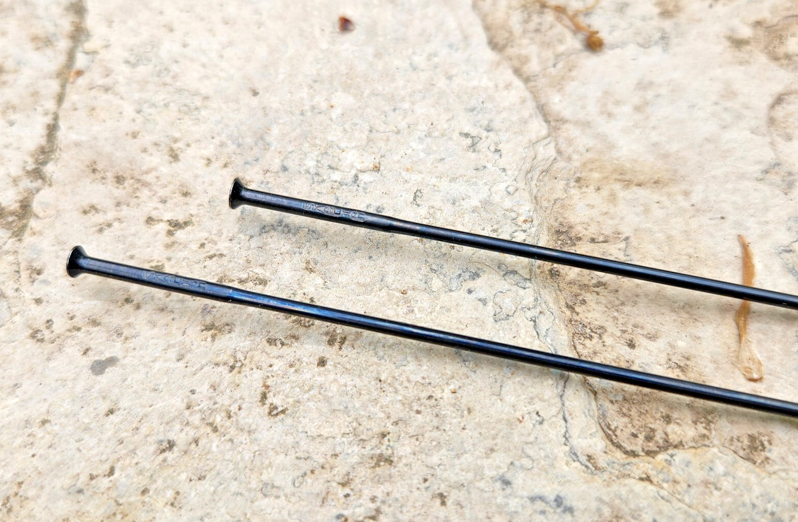Two (2) Genuine Nos Easton EC90 SLX Spokes, 285mm, NDS & Front , #2104030, New