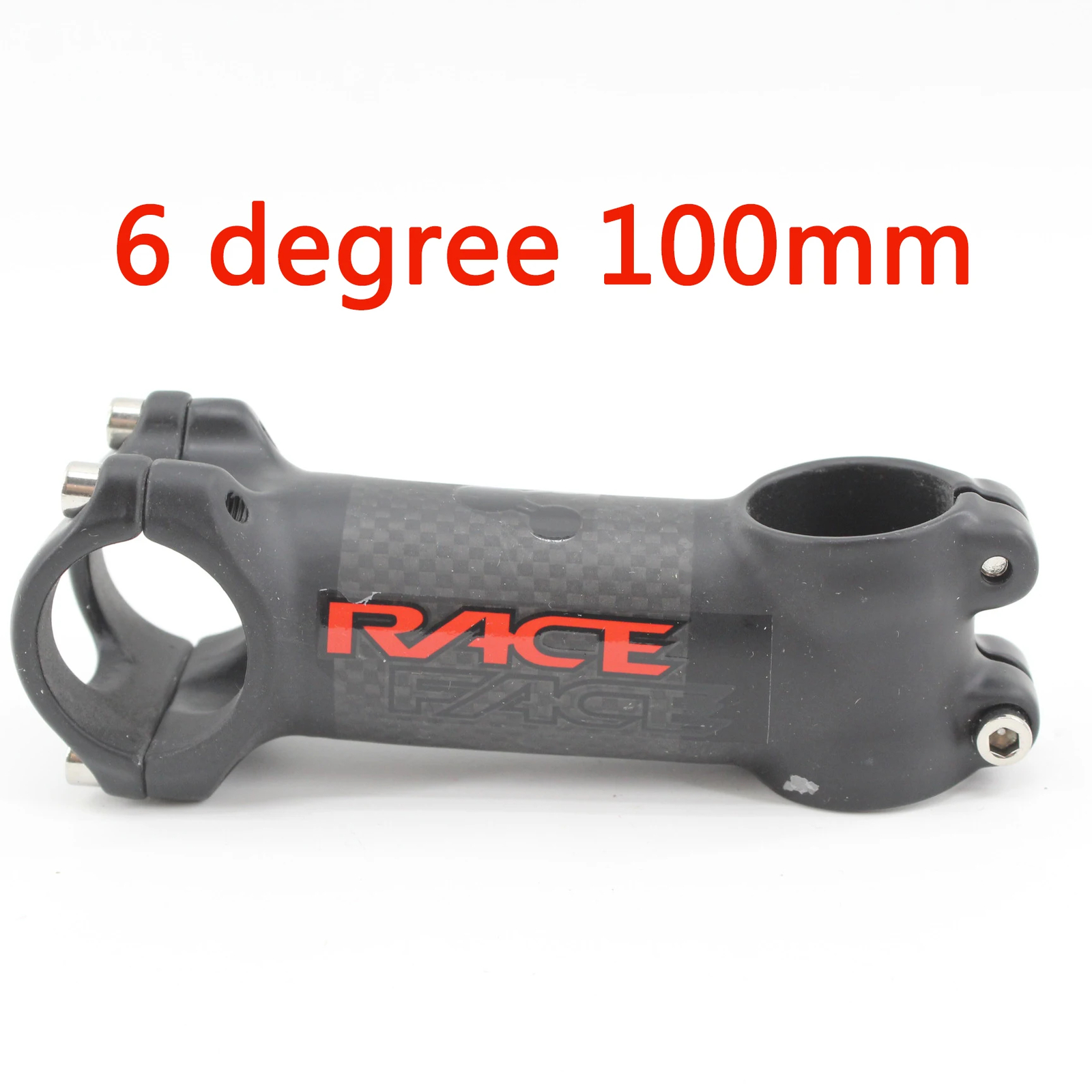 Mountain Road Bike Carbon Fibre Stem 6 17 Angle Degrees 31.8*60-120mm Matt
