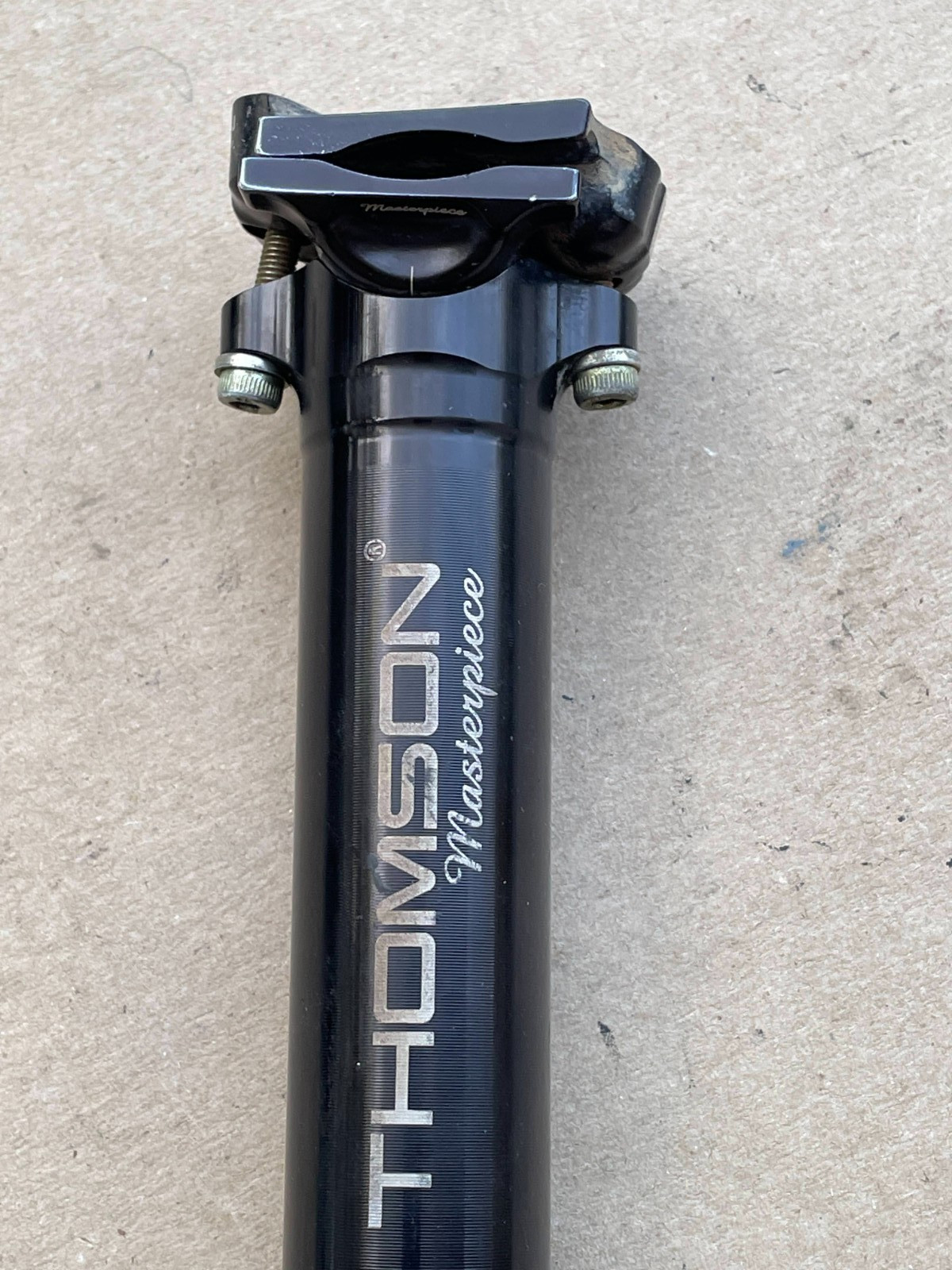 Black Thomson Masterpiece Seatpost SP-M107 31.6mm x 290mm (cut down from 350mm)