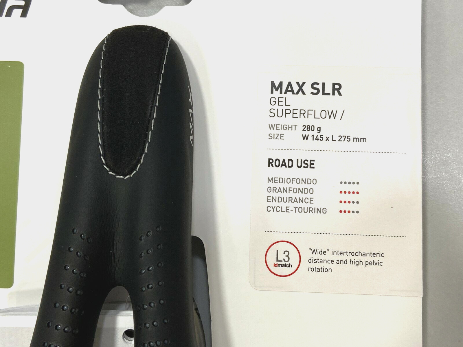 Selle Italia Max SLR Gel Superflow Ti 316 Rail L3 145x275mm Saddle (Black)