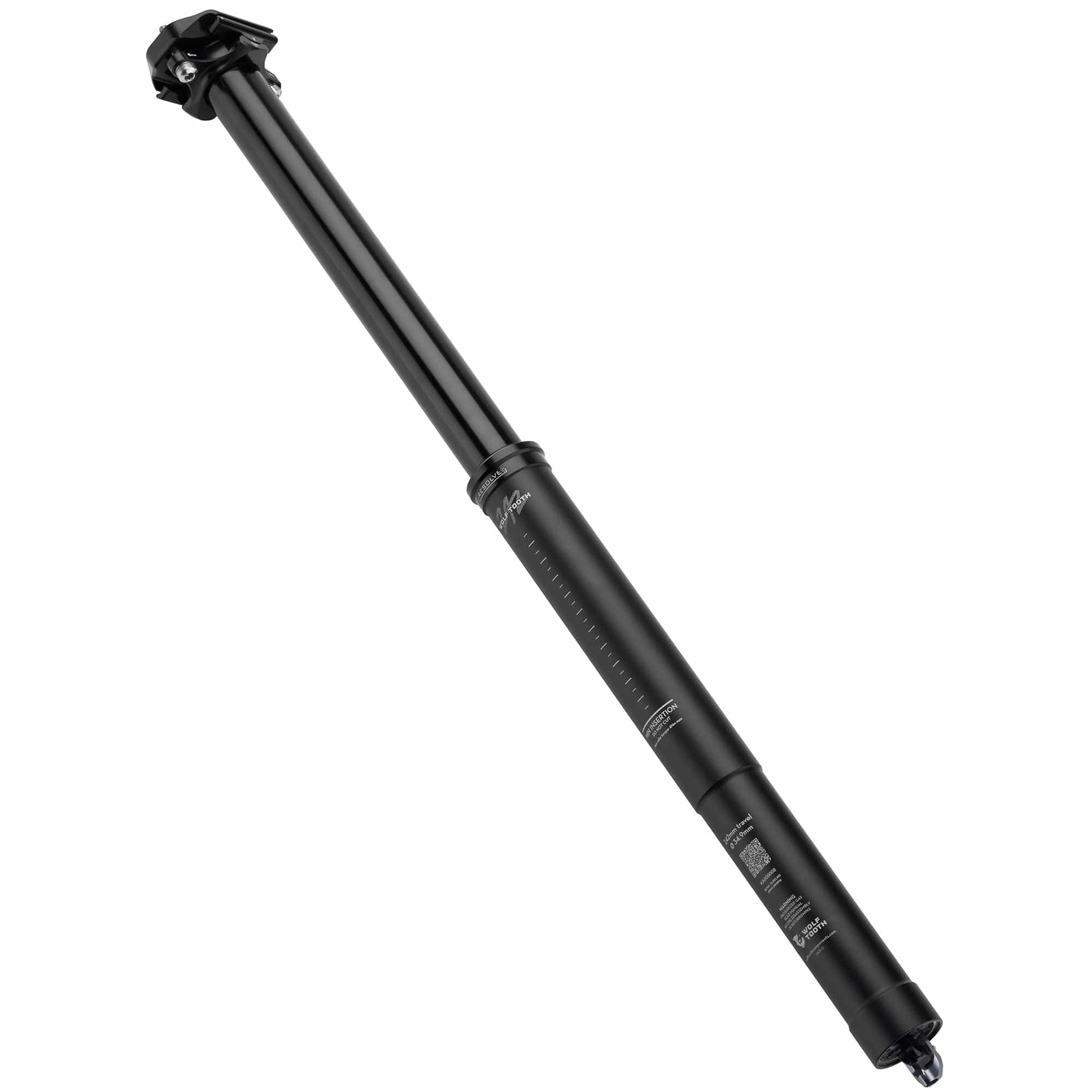 Wolf Tooth Resolve Dropper Seatpost – 30.9, 242mm Travel, Black, Rev 2