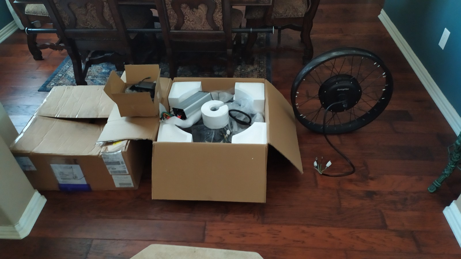 26×4 fat tire bike 170mm 5000w hub motor ebike conversion kit 8 kw peak!