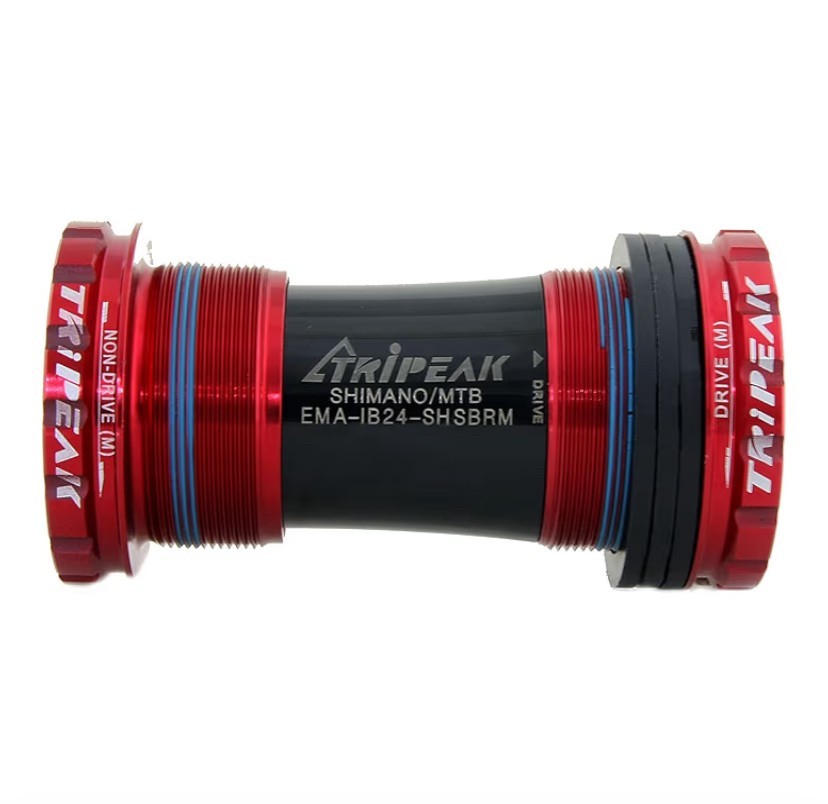 Tripeak BSA Threaded Bottom Bracket Shimano MTB ( 68mm-73mm)-Red