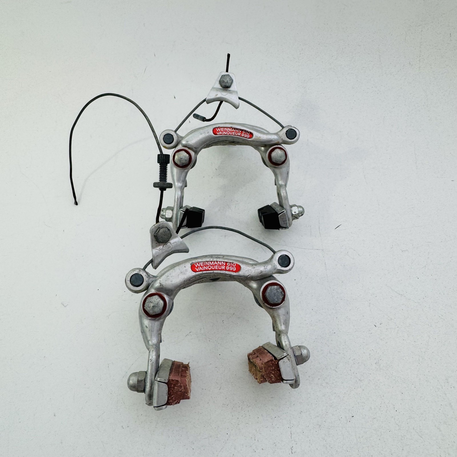 Vintage Weinmann 610 Vainqueur 999 Center Pull Brake Calipers Silver Road A99
