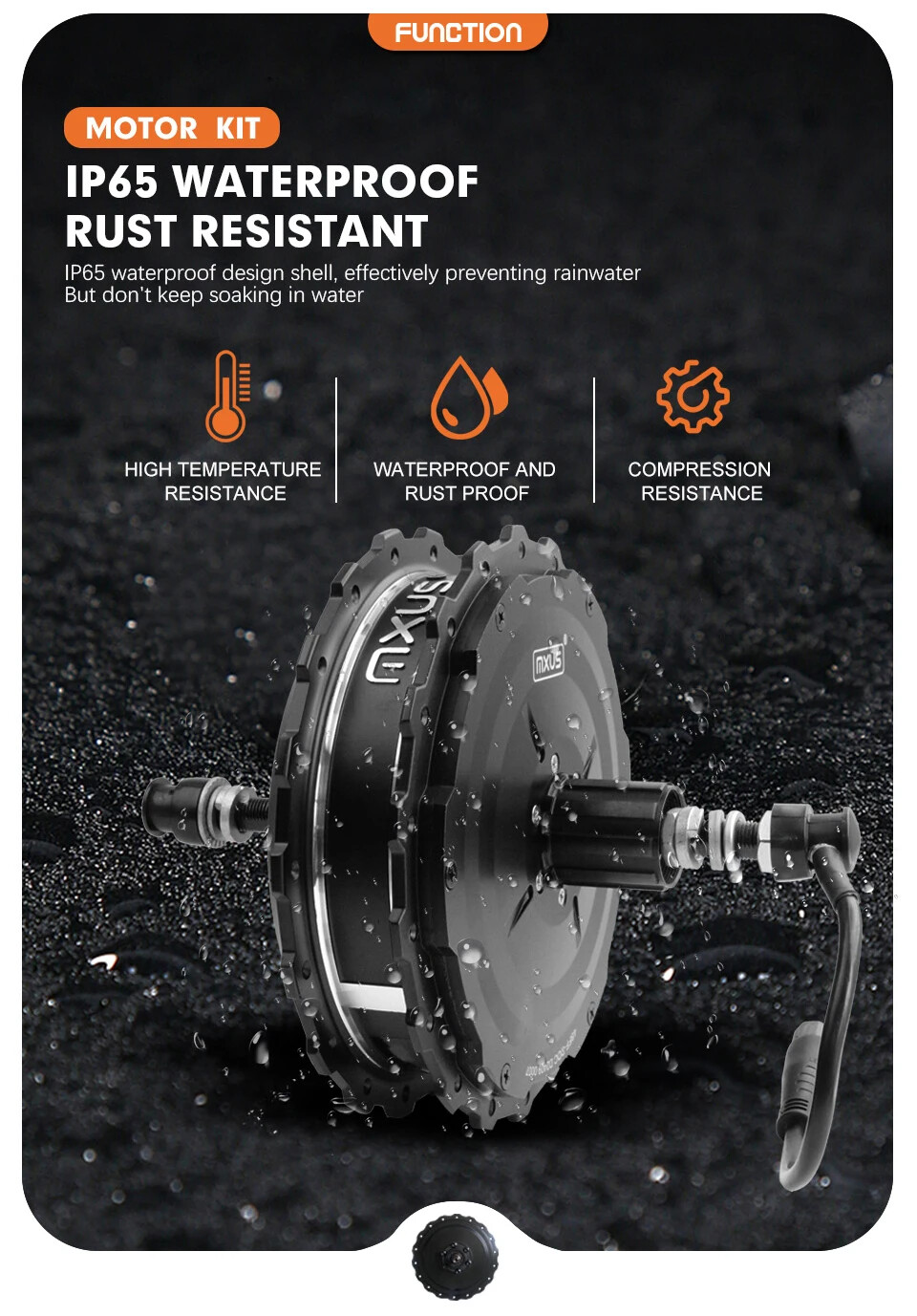 48V 750W MTB E-bike Conversion Kit High Speed Brushless Gear Rear Cassette Motor