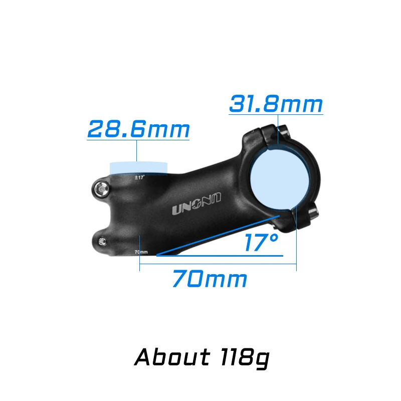 7/17 Degree MTB Road Bicycle Stem 31.8mm 60-130mm Bicycle Power Parts