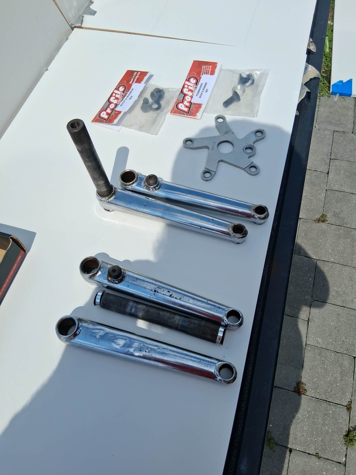 profile cranks unstamped rare 177mm and 180mm with extras