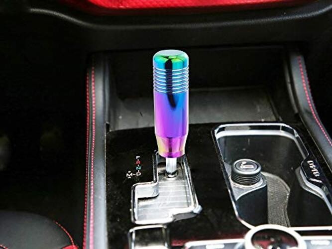 3″ Aluminum Alloy Short Shifter Knob, Metal Gear Lever Stick Shift Multicolour