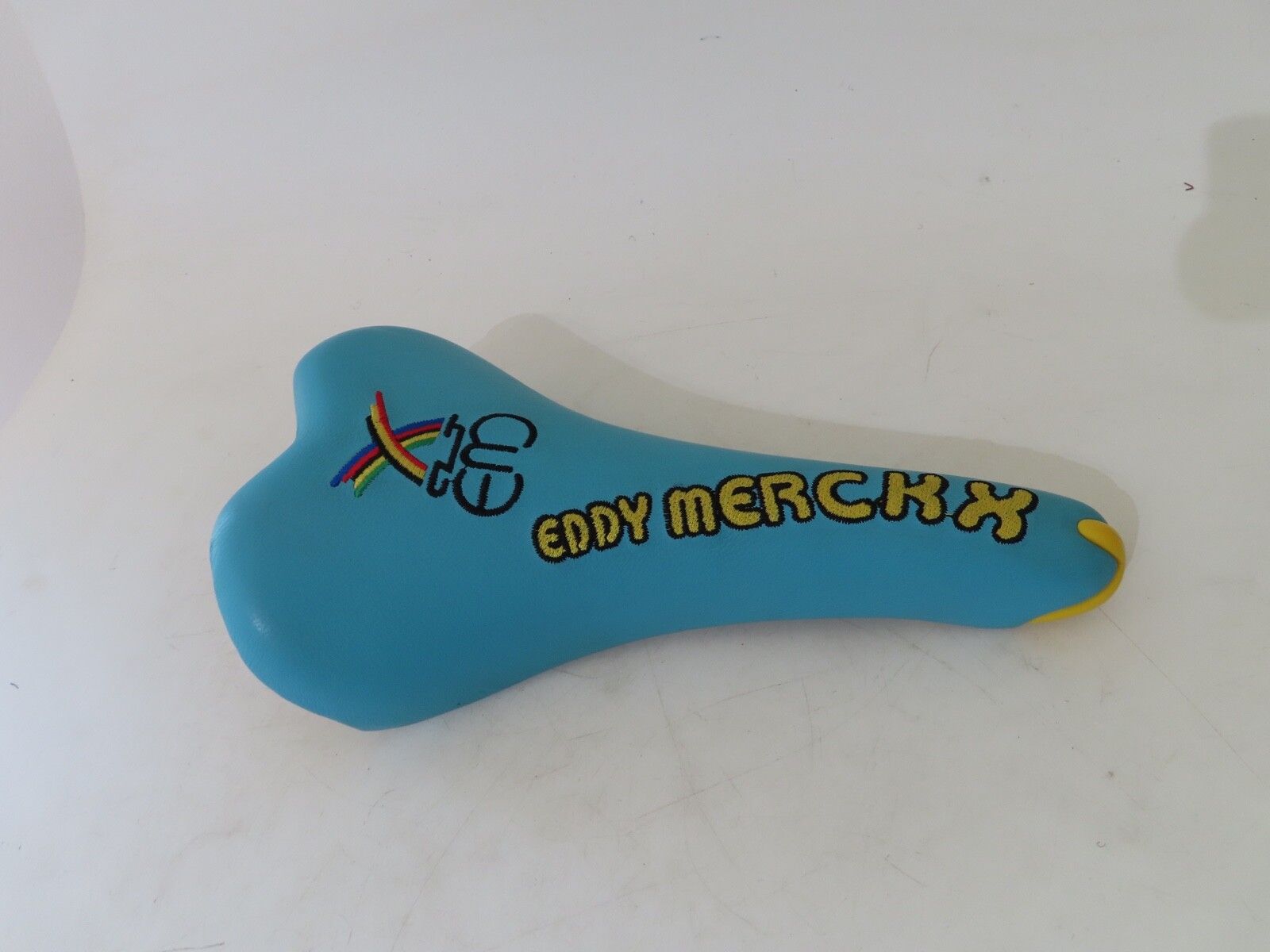 Selle Italia 1999 Eddy Merckx Turbo-matic 3 baby blue leather Mn-rail saddle