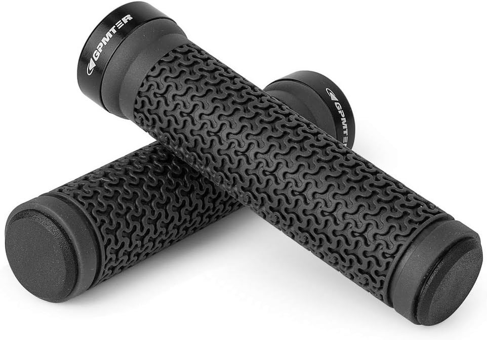 GPMTER Bike Handlebar Grips, Single Lock on Bicycle Handle Bar, for BMX, Mountai