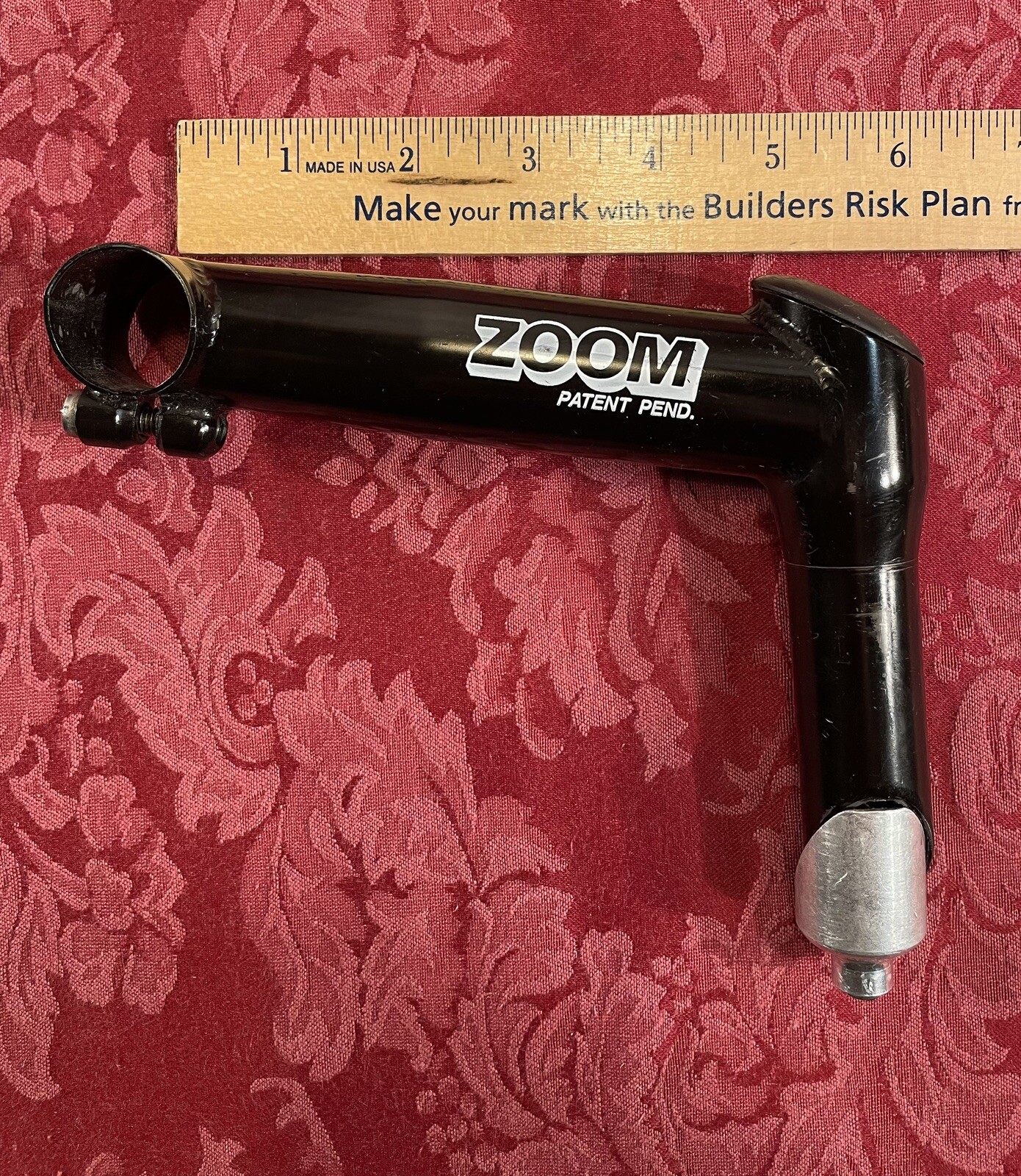 Vintage Zoom Stem 135mm 25.4 mm 1 1/8 in Threaded 15 Degree Rise Black