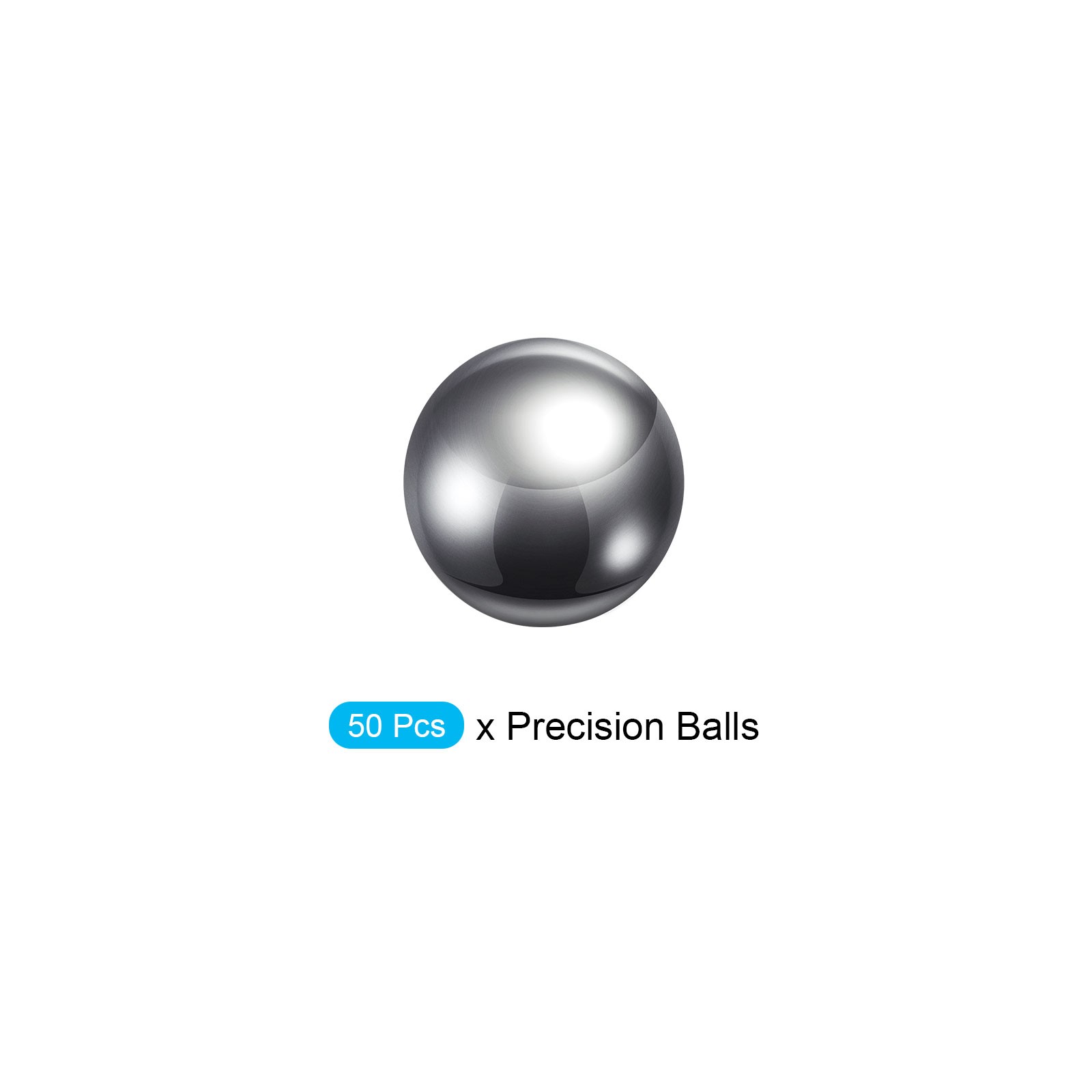 Precision Balls G100 4.5mm 50pcs, 304 Stainless Steel Bearing Balls Beads