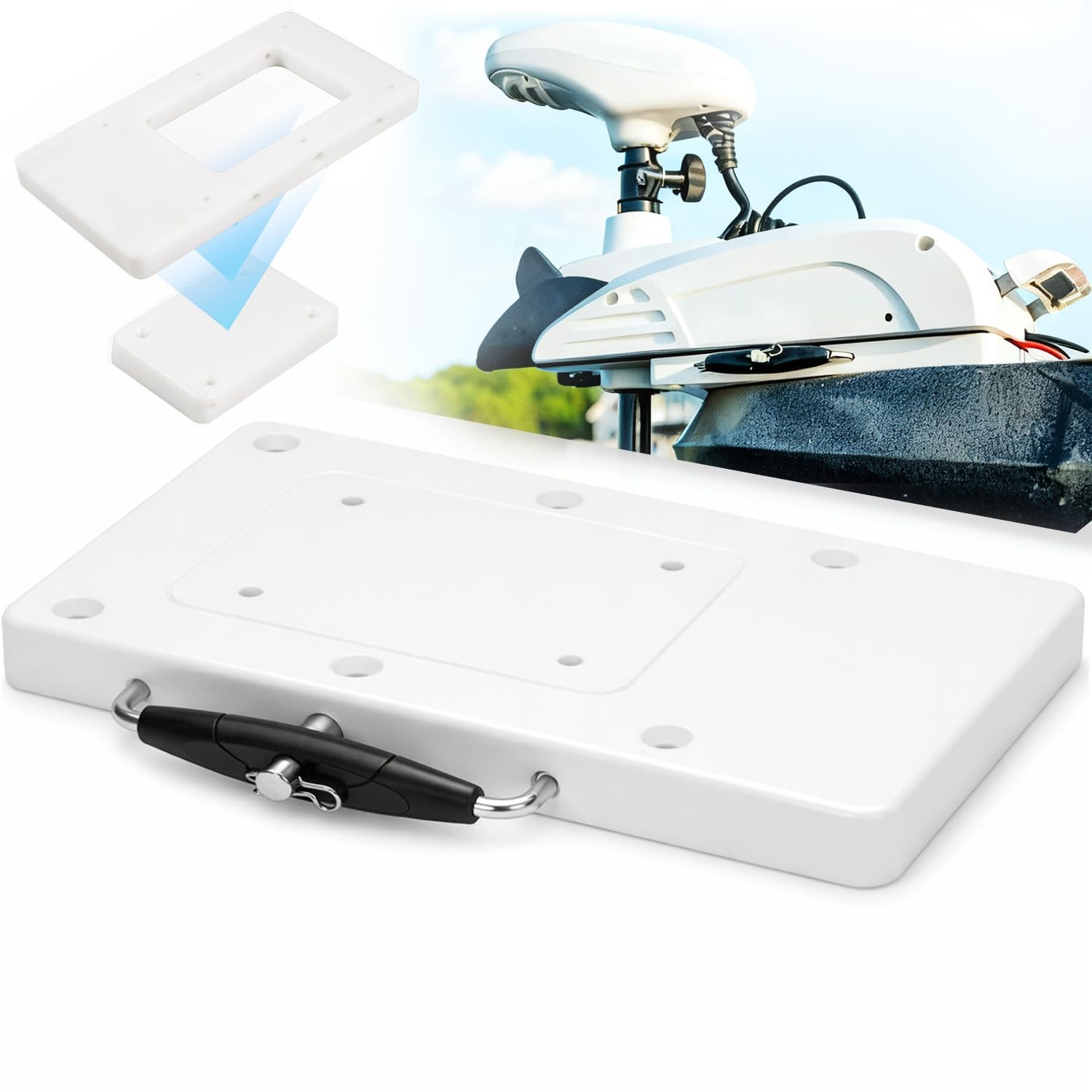 For Minn Kota 1854017 RTA-17 Quick 1854017, (White Composite), White