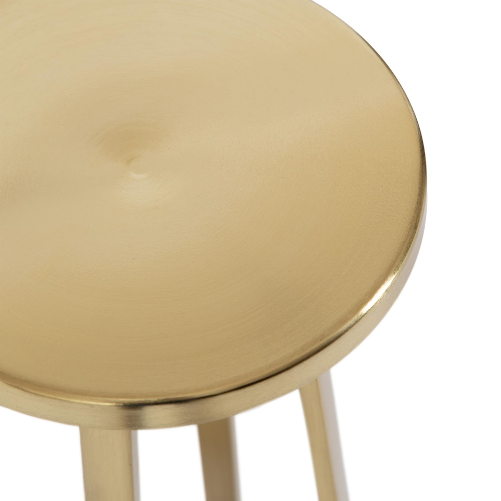 Kate and Laurel Zia Mid-Century Modern Metal Round Drink Table, 9 x 9 x 23, G…