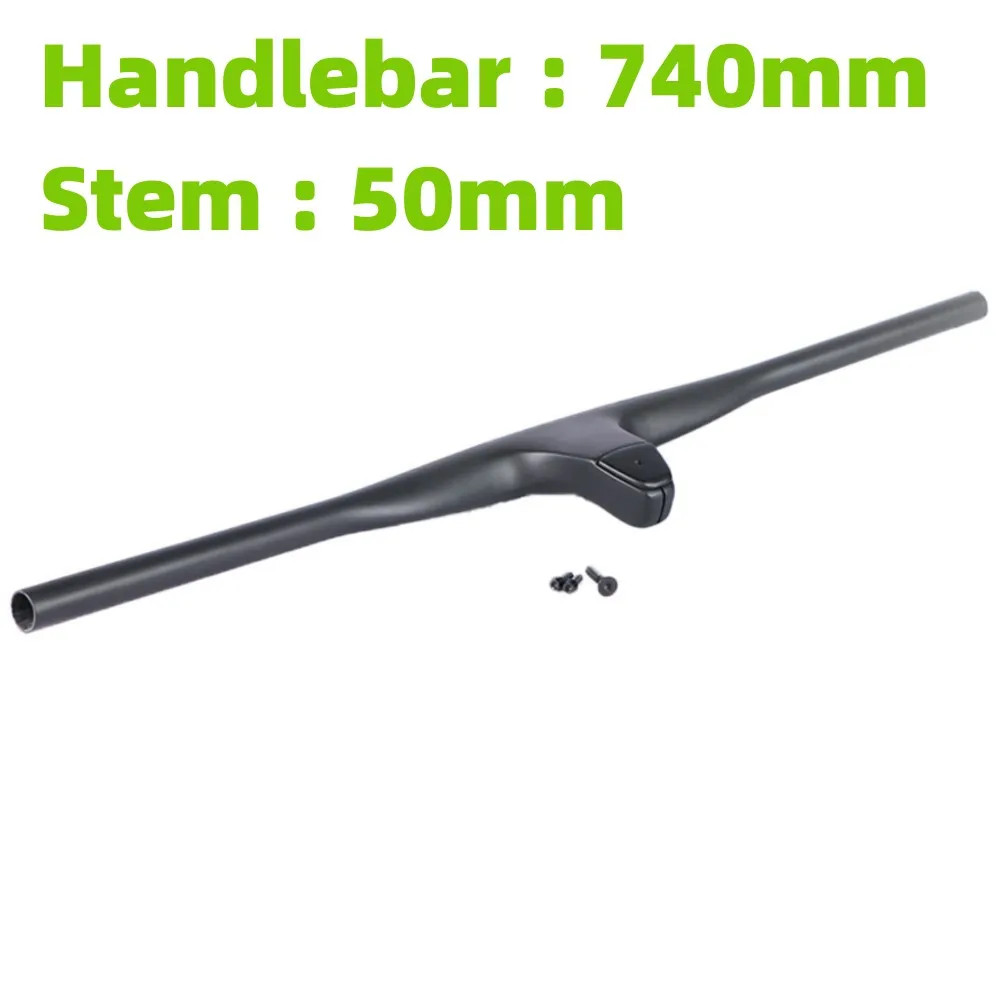 Carbon Mtb Bicycle Integrated Handlebars 740mm with 50/60/70/80/90mm Stem 28.6mm
