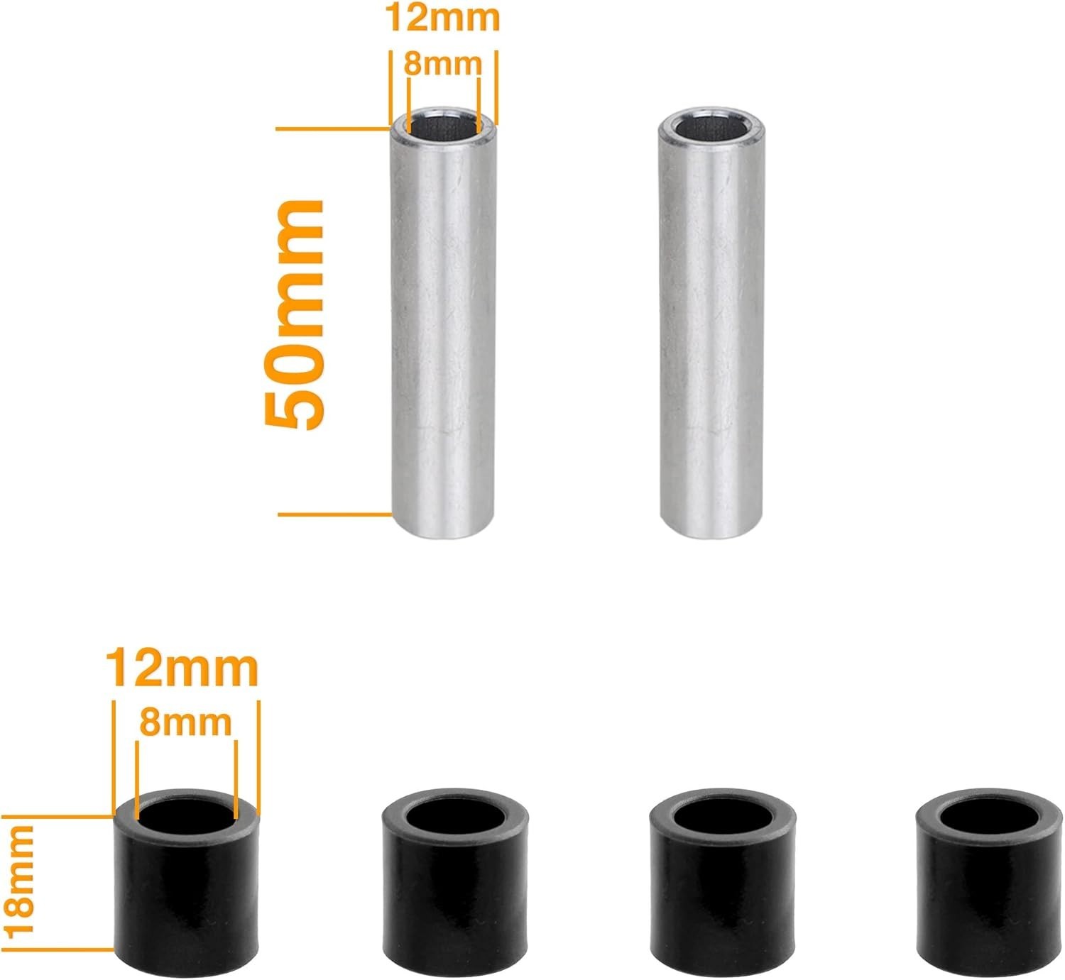 Advanced 165mm Coil Spring Rear Shock Absorber for Mountain Bikes – Black Finish
