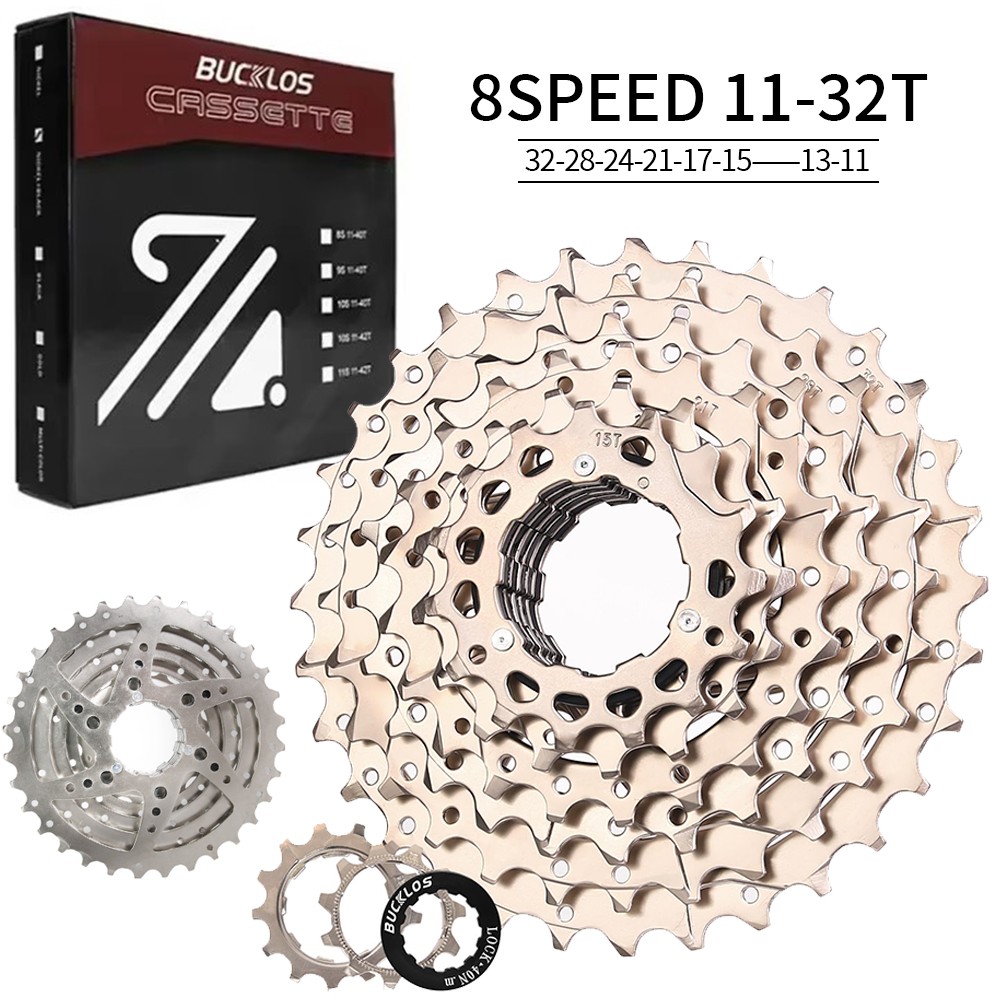 BUCKLOS 8/9/10/11/12 Speed Cassette 11-52T MTB Road Bicycle Chain For Shimano US