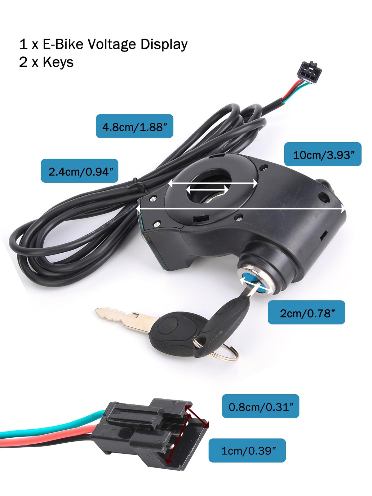 EBike Throttle Control Switch, Speed Switch Lock with LCD Display, Accelerato…